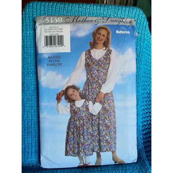 Butterick Sewing pattern 5159 mom girls top dress - Picture 1 of 7